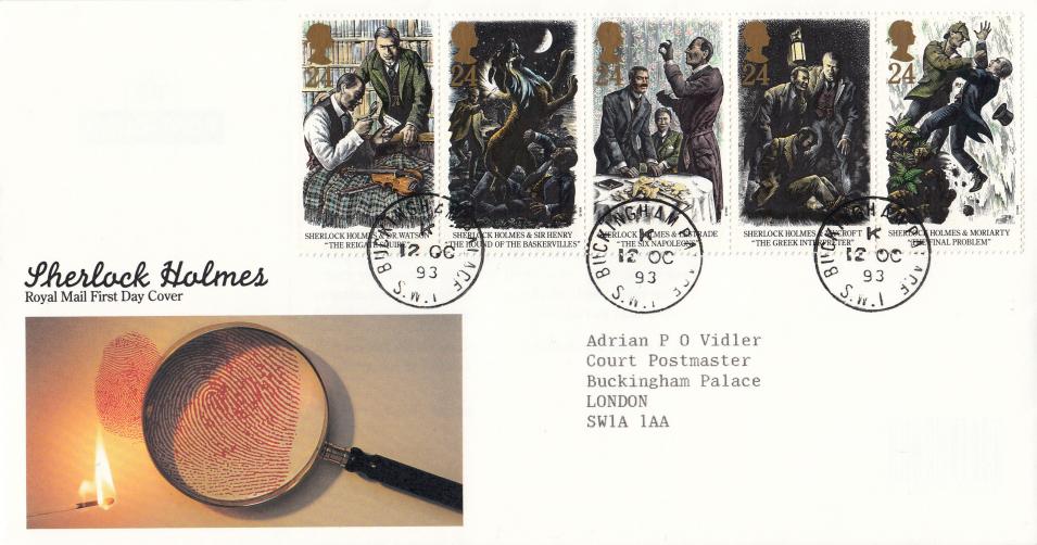 1993 (10) Sherlock Holmes - RM - Buckingham Palace CDS (Small Steel CDS Version)