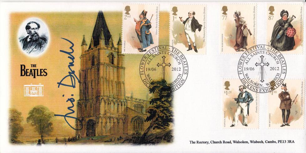 2012 (06) Charles Dickens (Stamps) - All Saints Church, Walsoken Official - Signed by Dame Judi Dench