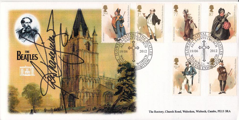 2012 (06) Charles Dickens (Stamps) - All Saints Church, Walsoken Official - Signed by Gerald Dickens (Descendant)