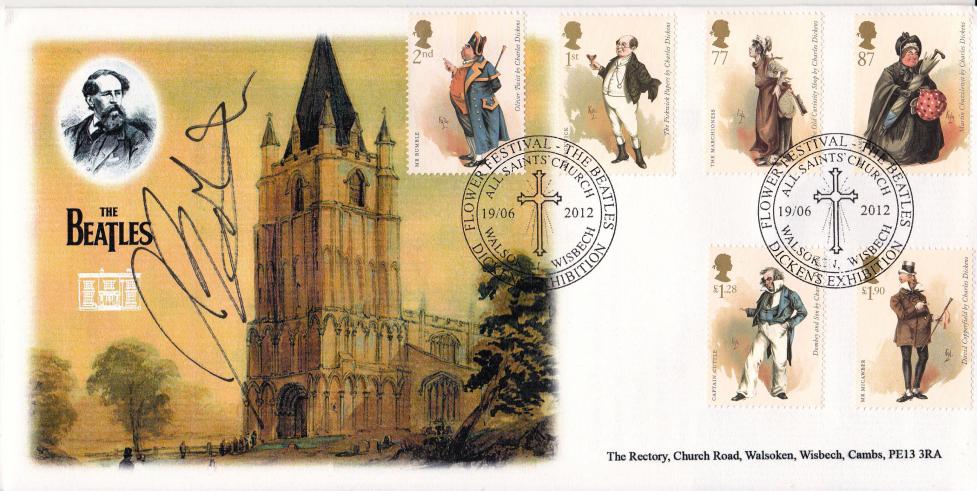 2012 (06) Charles Dickens (Stamps) - All Saints Church, Walsoken Official - Signed by Douglas Booth