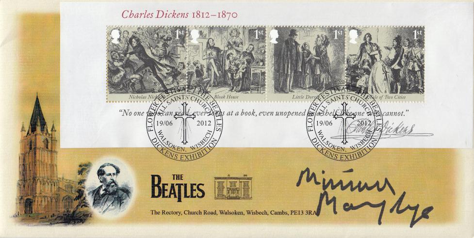 2012 (06) Charles Dickens (M/S) - All Saints Church, Walsoken Official - Signed by Miriam Margolyes (Only 3 Signed)!