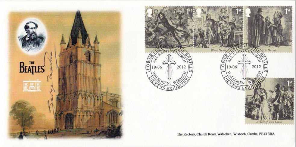 2012 (06) Charles Dickens (M/S) - All Saints Church, Walsoken Official - Signed Sir George Martin (Only 3 Signed) !!