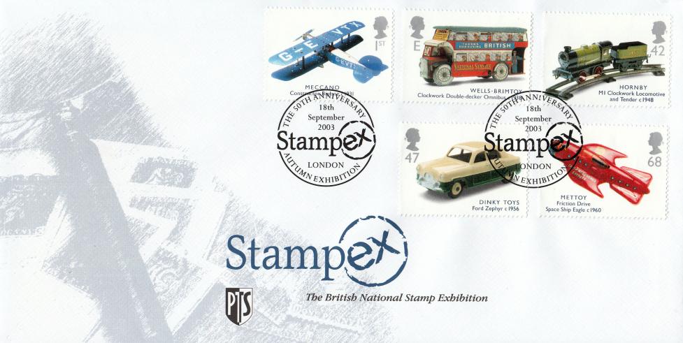 2003 (09) Transports of Delight (Stamps) - Stampex Official (Exhibition) H/S