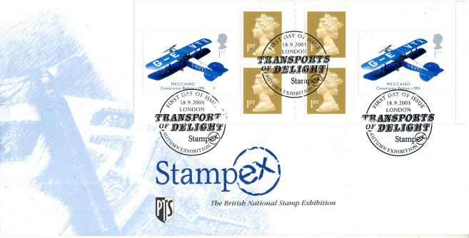 2003 (09) Transports of Delight (NVI Book) - Stampex Official (Stamp Issue) H/S