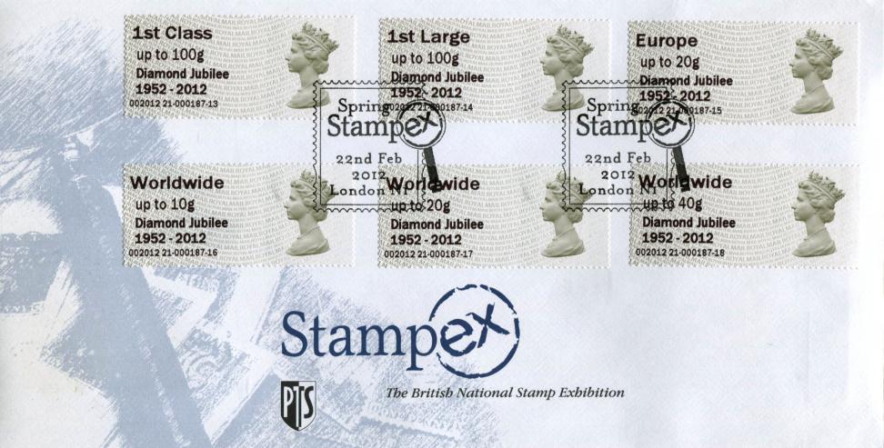 2012 (02) Post & Go - Diamond Jubilee - Stampex Official (Exhibition H/S) - CODE 21