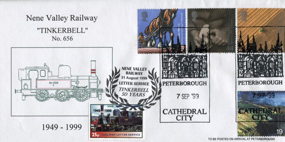 1999 (09) Farmers - Nene Valley Railway Official - Peterborough Cathedral City H/S (First Use)