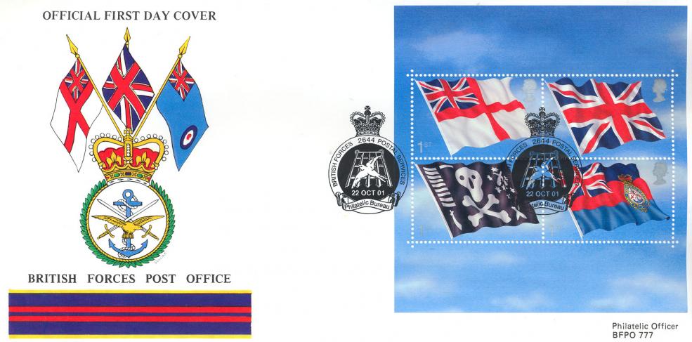 2001 (10) Flags & Ensigns - British Forces Post Office Official