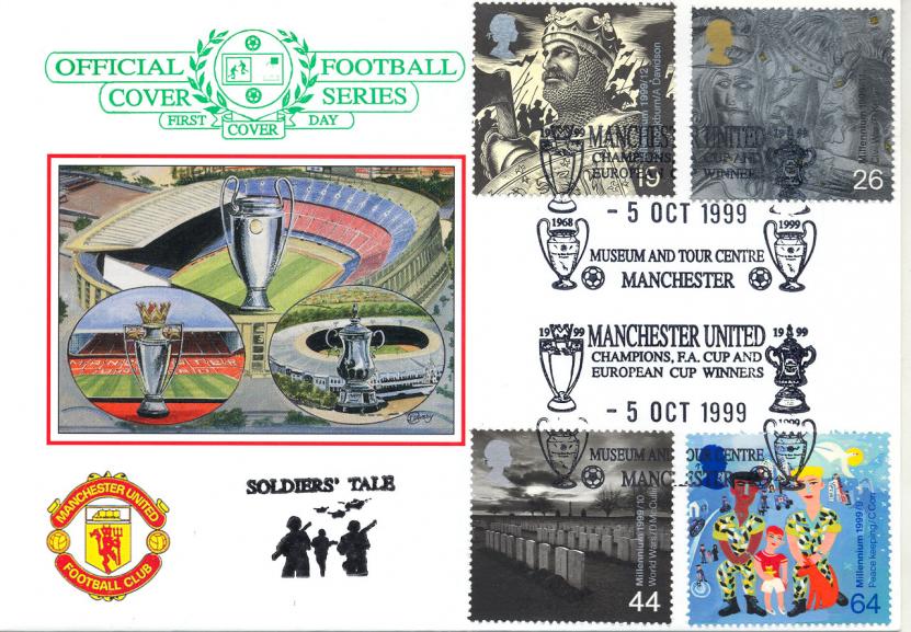 1999 (10) Soldiers - Dawn 'Manchester United' FA Cup and European Cup Winners Official (30 Produced)