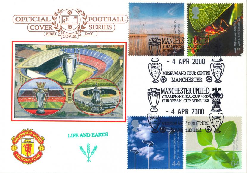 2000 (04) Life and Earth - Dawn 'Manchester United' FA Cup and European Cup Winners Official (35 Produced)