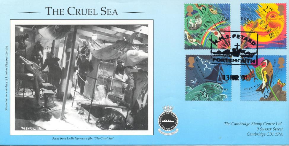 2001 (03) Weather (Stamps) - Cambridge 'The Cruel Sea' Official