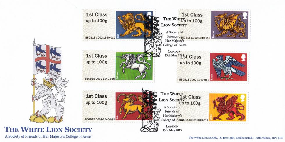 2015 (05) Heraldic Beasts Post & Go - White Lion Society Official