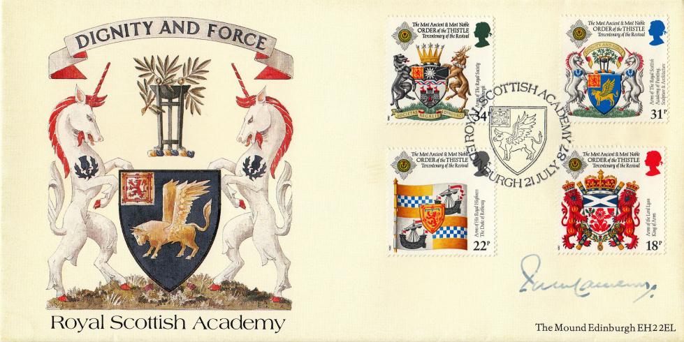 1987 (07) Scottish Heraldry - Covercraft Royal Scottish Academy Official - Signed by The Lord Cameron
