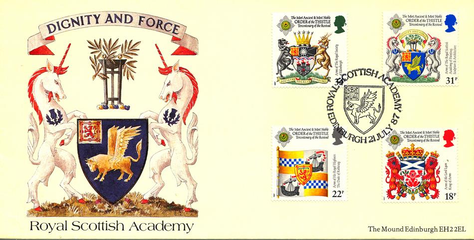 1987 (07) Scottish Heraldry - Covercraft Royal Scottish Academy Official