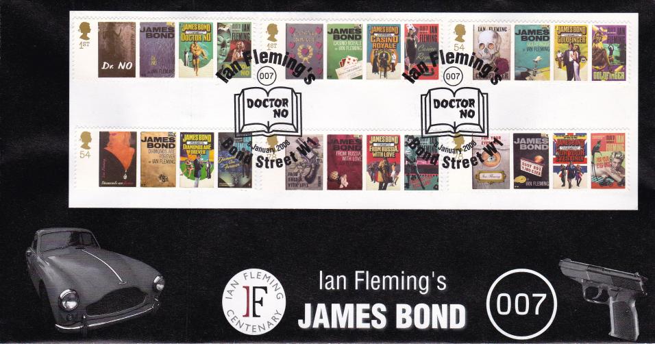 2008 (01) James Bond - Scott (Stamps On Their M/S Official) - Only 15 Produced!