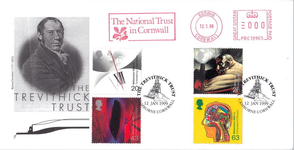 1999 (01) Inventors - Henty Official - National Trust In Cornwall Meter Mark