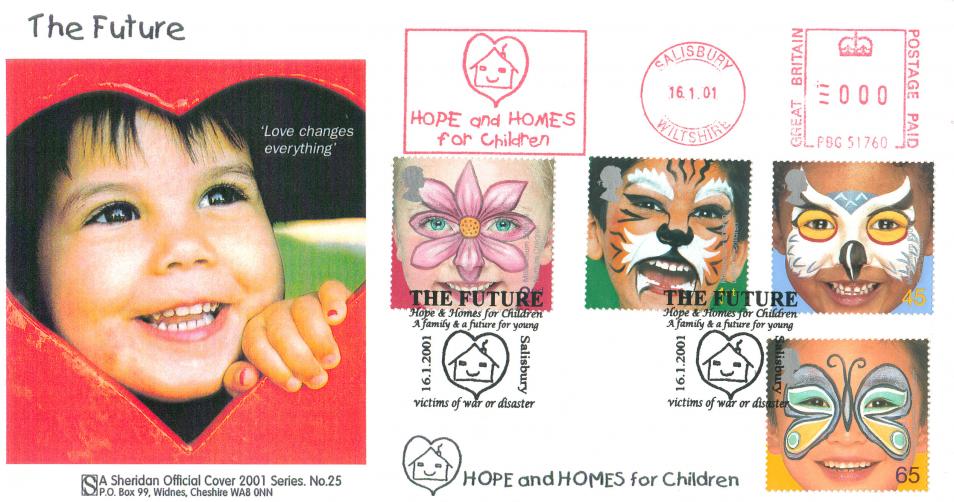 2001 (01) The Future - Sheridan Official - Hope and Homes For Children Meter Mark