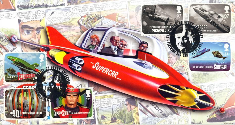 2011 (01) Gerry Anderson - Steven Scott (Gerry Portrait) FULL SET Official (Supercar)