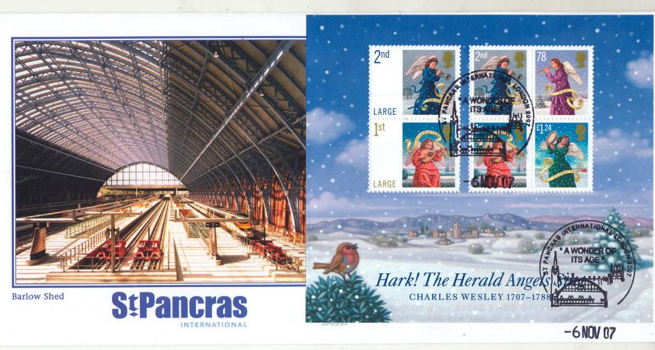 2007 (11) Christmas (M/S) - St Pancras International Official