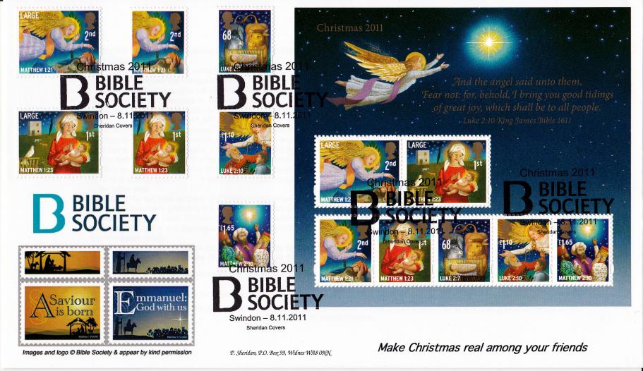 2011 (11) Christmas (Stamps + M/S Double) - Sheridan Official