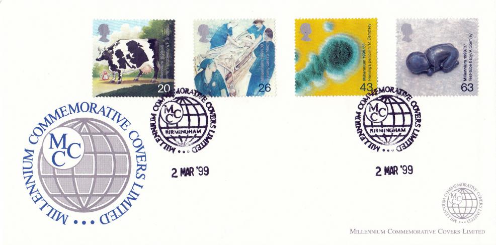 1999 (03) Patients - Millennium Commemorative Covers Official (First use of H/S)