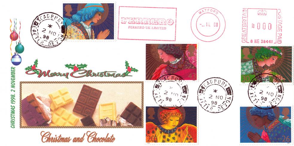 1998 (11) Christmas - Sheridan 'Special' - Cadbury CDS - Ferrero UK Ltd Meter Mark
