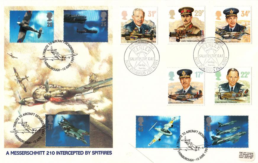 1986 (09) Royal Air Force - Fine Arts Official - Doubled with the 1997 Architects Of The Air Issue !