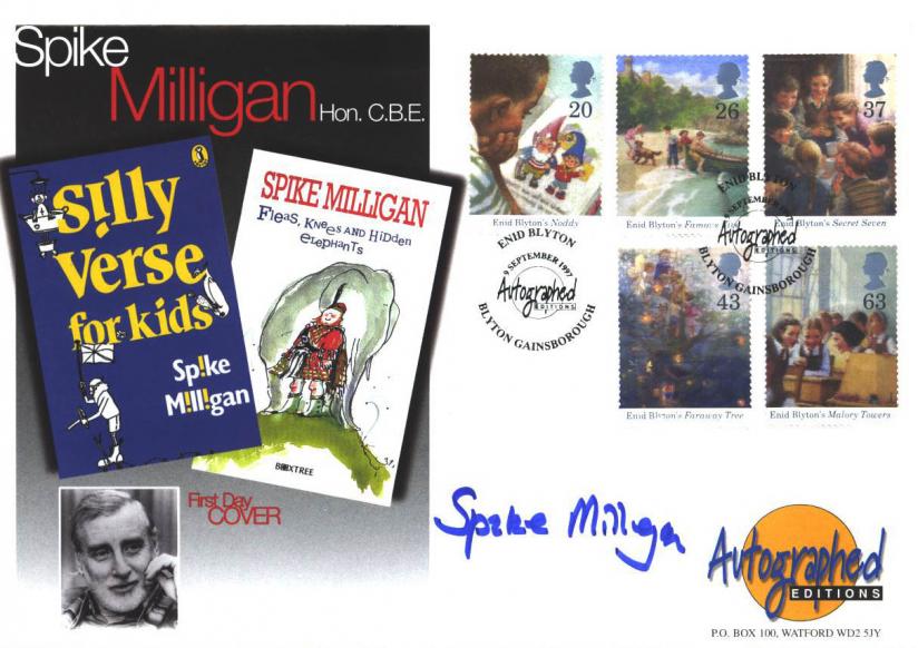 1997 (09) Enid Blyton - Westminster Autograph Editions Official - Signed by Spike Milligan