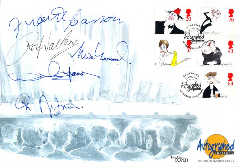1998 (04) Comedians - Westminster Autograph Editions Official - Multi-Signed by FIVE Comedians!!