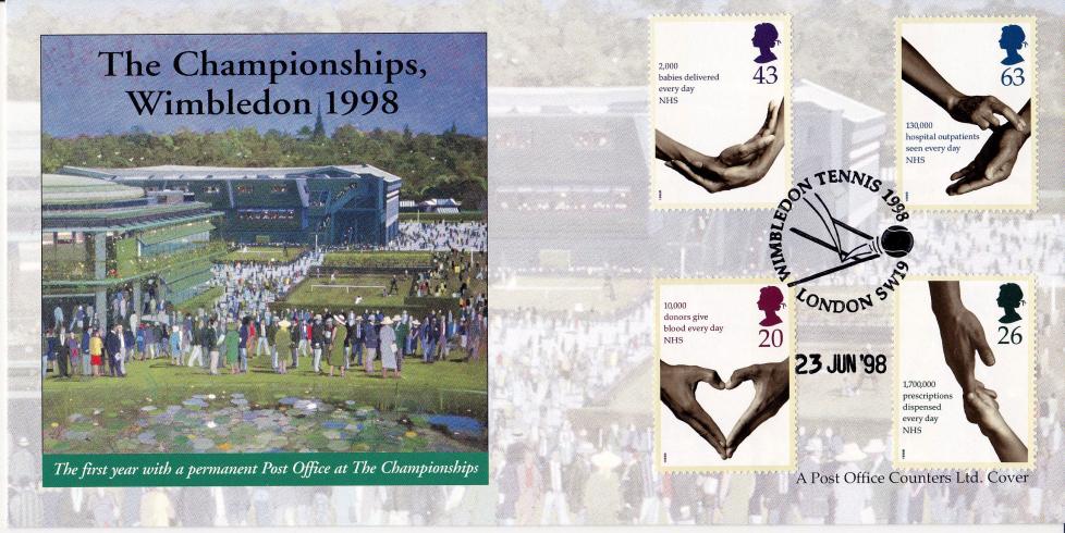 1998 (06) National Health Service - Wimbledon Championships Post Office Counter Official