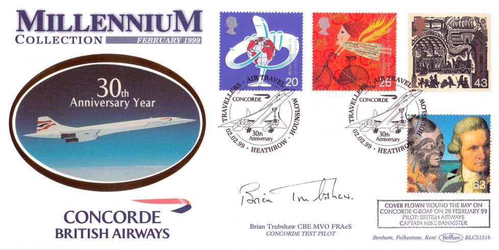 1999 (02) Travellers - Benham BLCS (Concorde, Heathrow) Official - Signed by Brian Trubshaw (Flown)