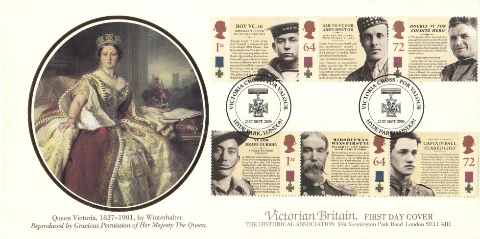 2006 (09) Victoria Cross (Stamps) - Covercraft 'Queen Victoria' Special - Hyde Park H/S