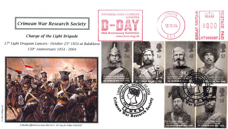 2004 (10) Crimean War - Sheridan Official + Imperial War Museum D-Day 60th Anniversary Meter Mark