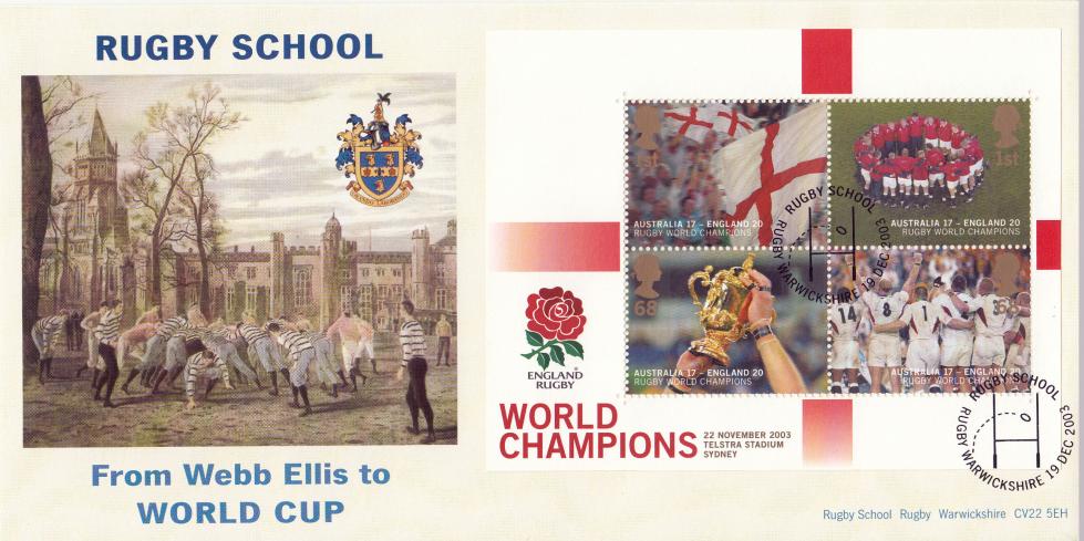 2003 (12) Rugby Winners M/S - Covercraft (School & Match in Progress) Official