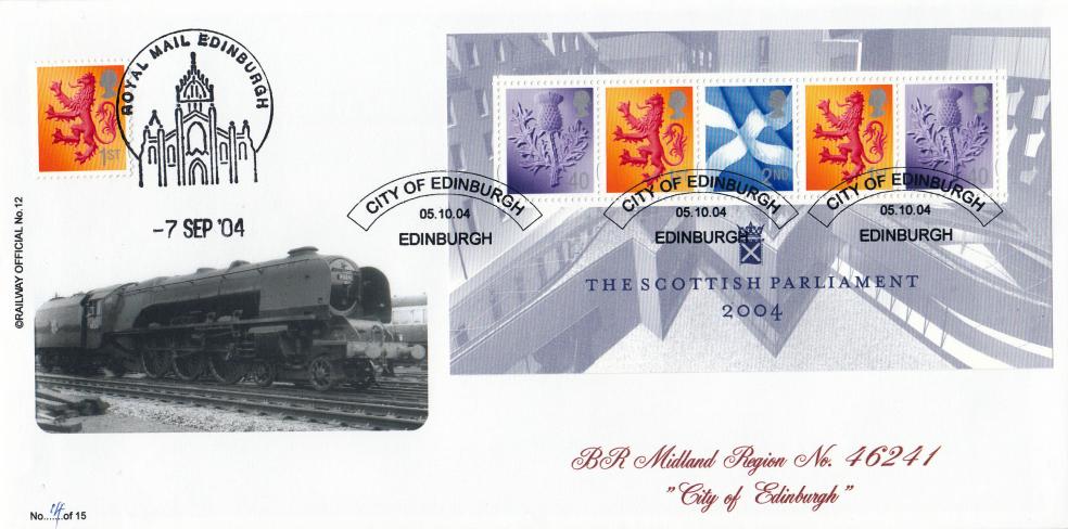 2004 (10) Scottish Parliament - Brazier BR Midland Region No 46241 Railway Official