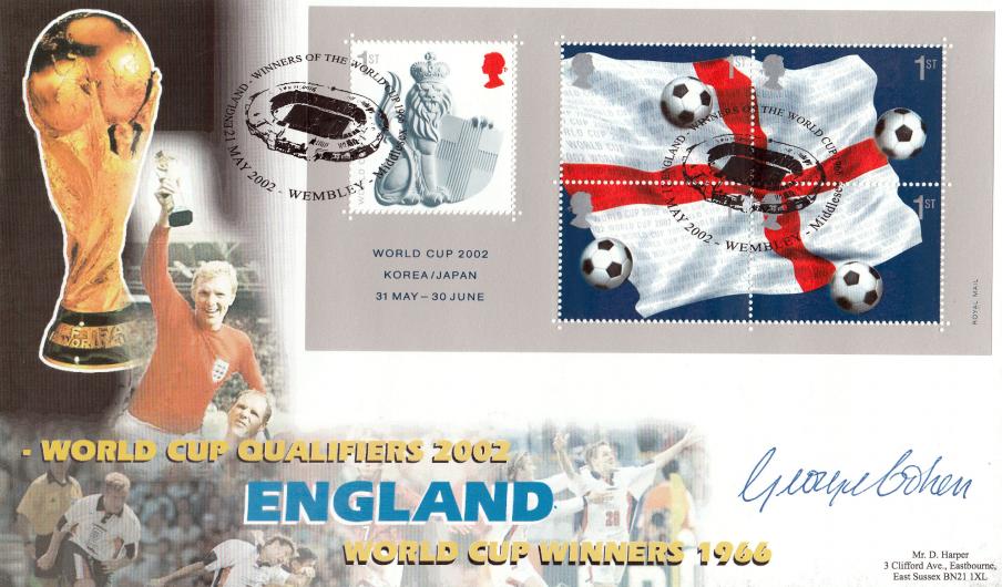 2002 (05) World Cup M/S - Harper Official - Signed by George Cohen