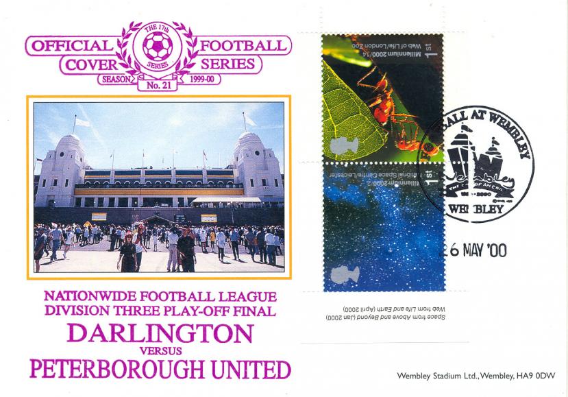 2000 (05) Millennium Retail Book - Dawn Football At Wembley (Darlington v Peterborough) Official