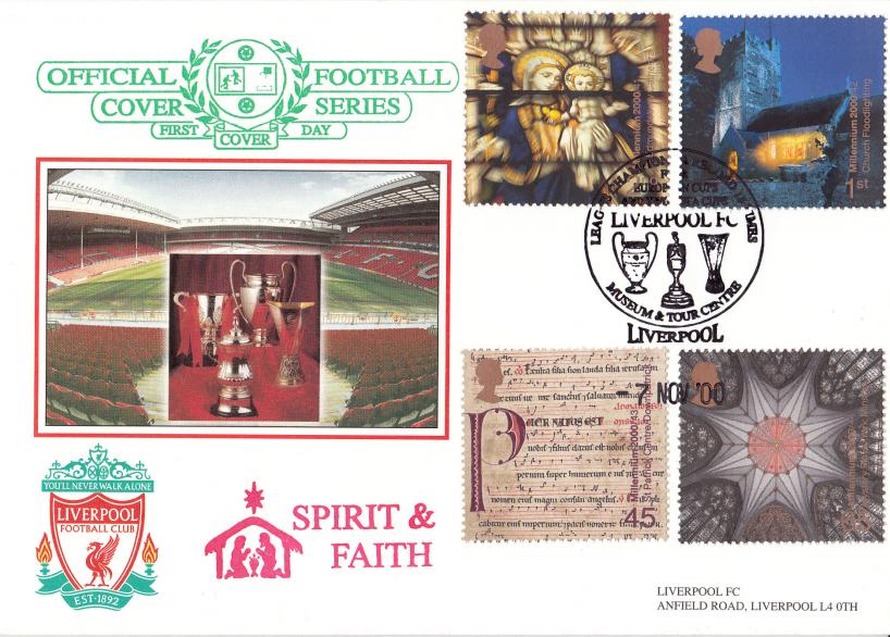 2000 (11) Spirit & Faith - Dawn Football (Liverpool League Champions 18 Times) Official (Red Cachet)
