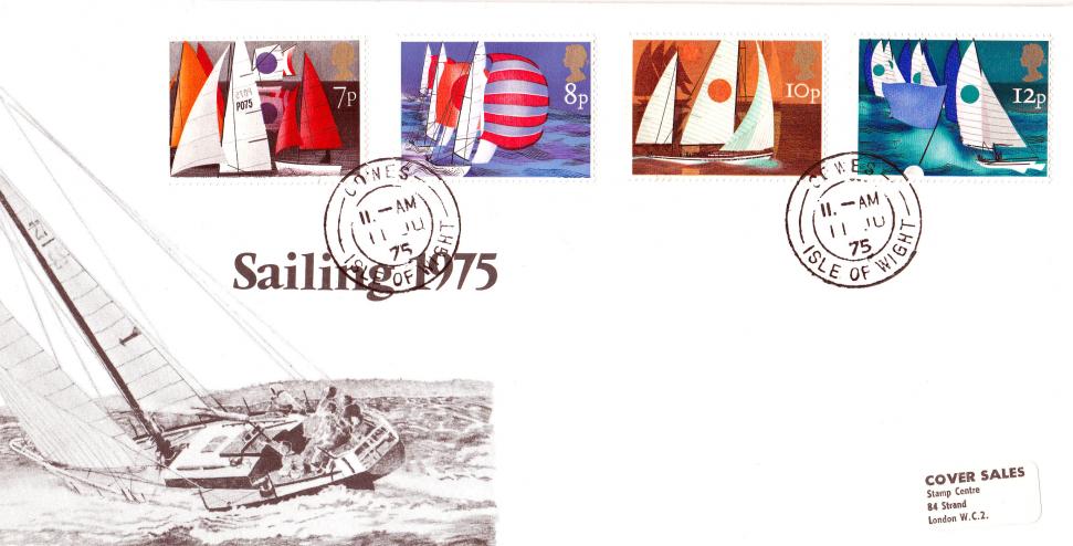 1975 (06) Sailing - B&W 'Tacking' Yacht Cover - Cowes CDS