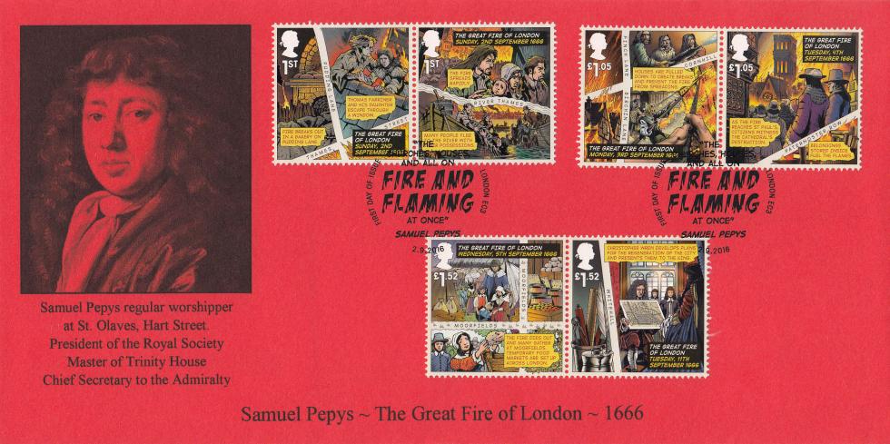 2016 (09) Great Fire of London - Havering 'Samuel Pepys' Official