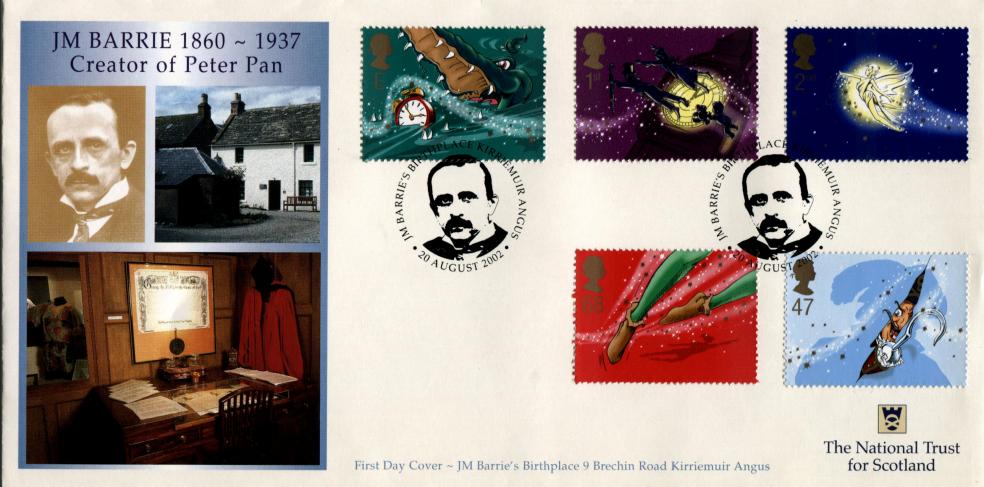 2002 (08) Peter Pan - Covercraft JM Barrie's Birthplace' Official