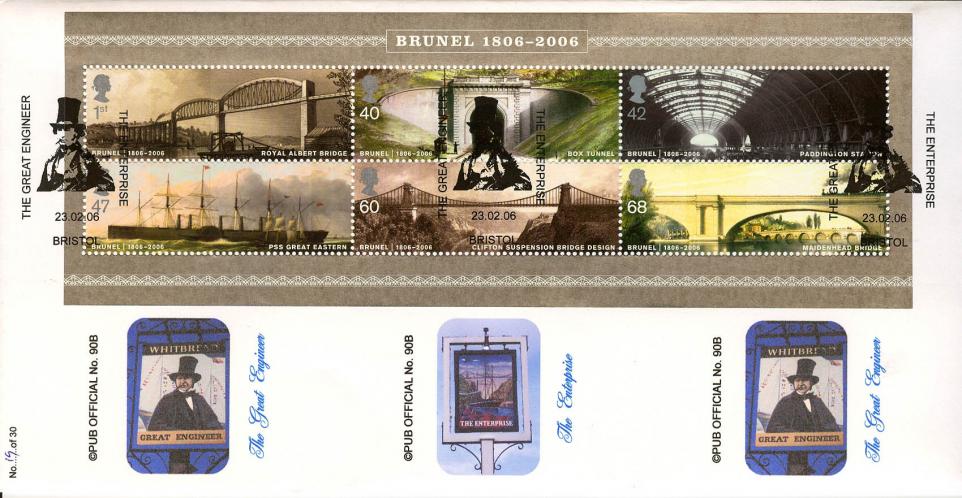 2006 (02) Brunel (M/S) - Brazier 'The Great Engineer' Pub Official - Just 30 Produced !!