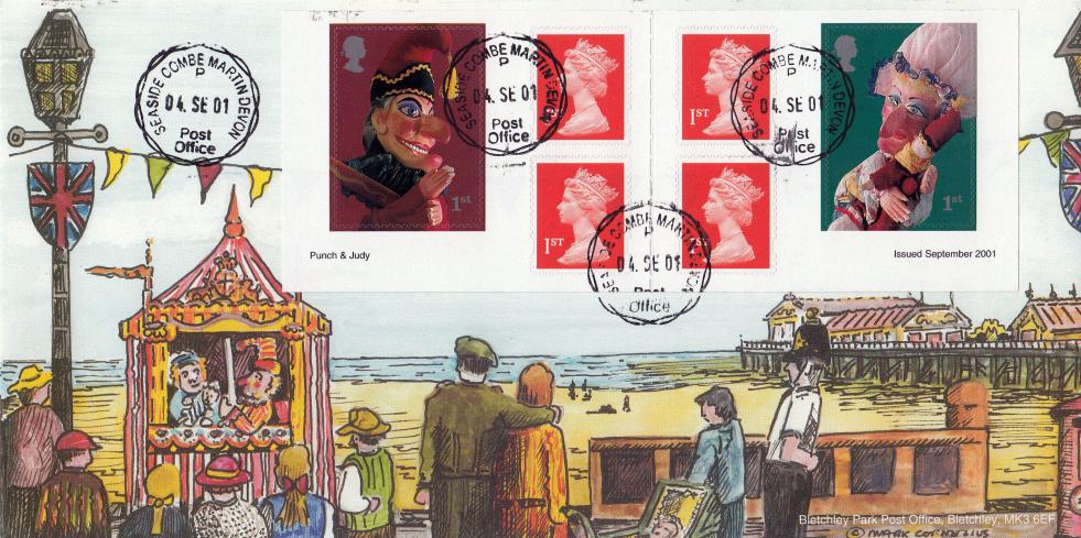 2001 (09) Puppets NVI Retail Book - Bletchley Park Official - Seaside CDS (TIED)