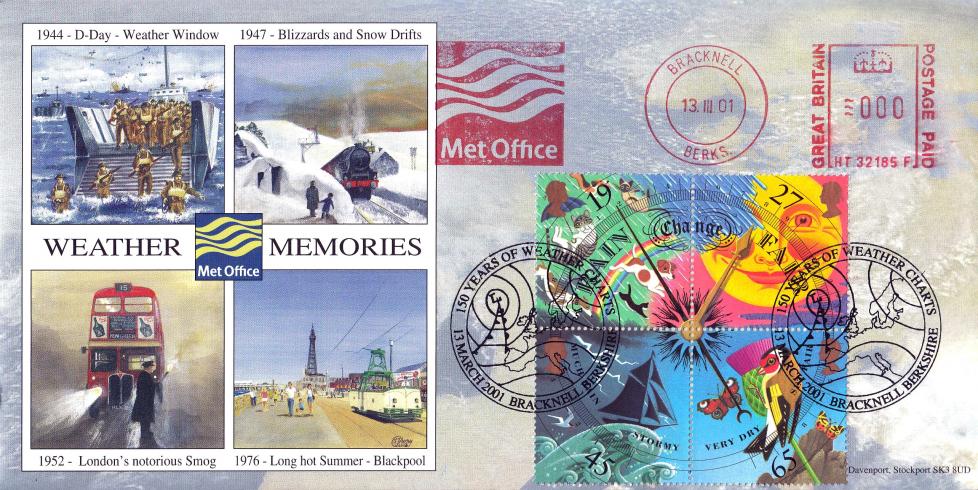 2001 (03) Weather (M/S) - Dawn Weather Charts, Bracknell Official + Met Office Meter Mark