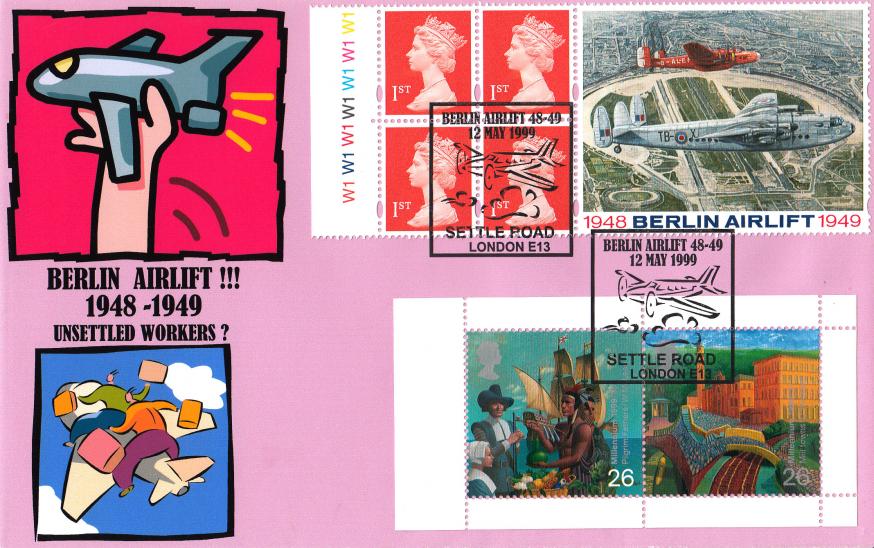 1999 (05) Berlin Airlift Label + Millennium Booklet - Peter Payne Double Official (Pink Cover)