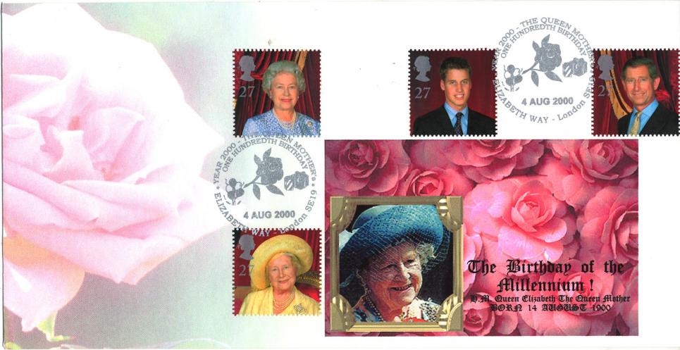 2000 (08) Queen Mother - Peter Payne Queen Mother's 100th Birthday Official