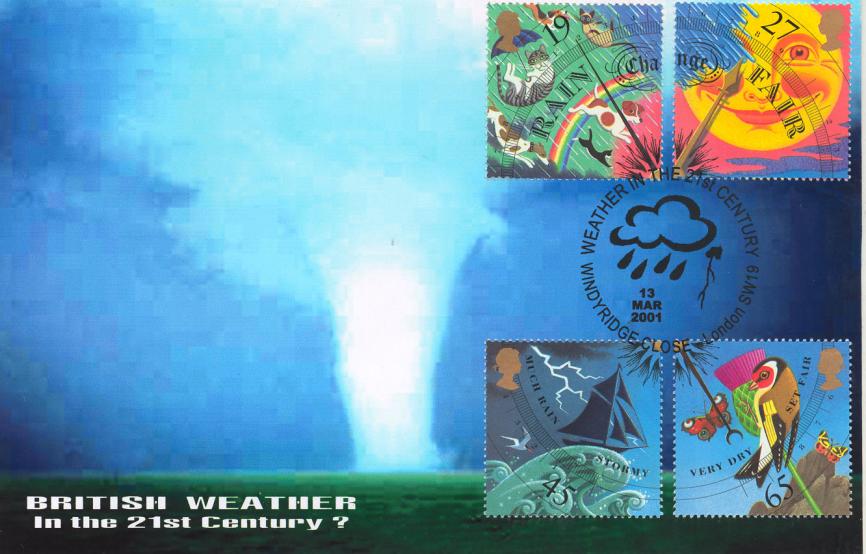 2001 (03) Weather (Stamps) - Peter Payne Windyridge Close Official