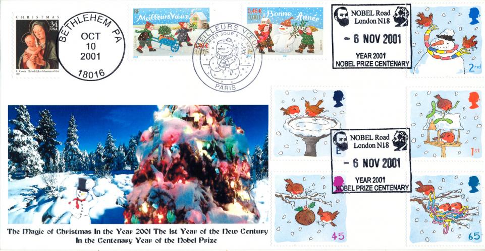 2001 (11) Christmas - Peter Payne Magic of Christmas Nobel Road, N18 Official - TRIPLED in Paris & Bethlehem