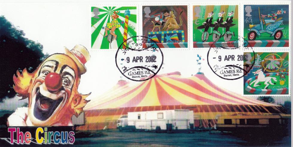 2002 (04) Circus - Peter Payne 'Clowns Face', Games Road Official