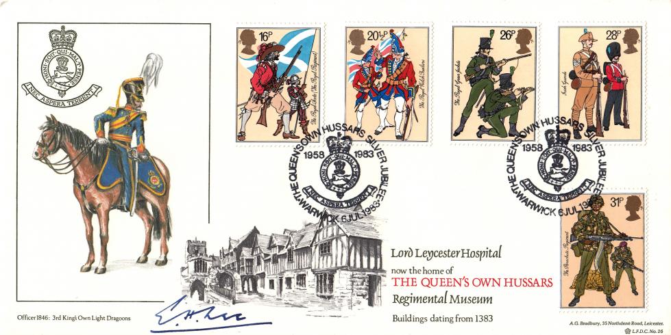 1983 (07) Army - Bradbury LFDC Official - Signed by Captain E.H.Lee