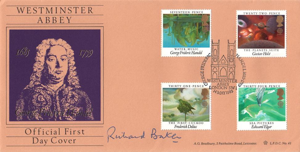 1985 (05) Composers - Bradbury LFDC Official - Signed by Richard Baker